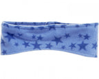 hoofdband fleece blauw met sterren junior 49-55 cm