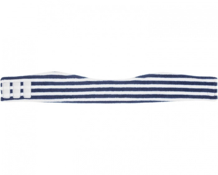 Hoofdband fleece navy/wit junior 49/55 cm