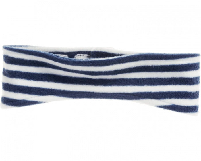 Hoofdband fleece navy/wit junior 49/55 cm