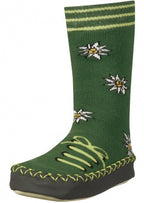 Playshoes Huissloffen Edelweiß junior groen/blauw maat 17/18