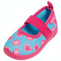 instappers uiltje meisjes turquoise/roze maat 18/19