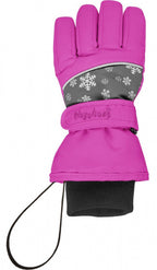 vingerhandschoenen junior polyester roze mt 5/6 jaar