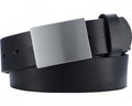 leren riem met pin gesp zwart maat 65