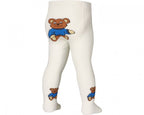 Playshoes Maillot Beer meisjes katoen wit/bruin/blauw maat 74/80