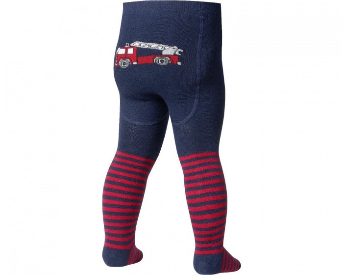Playshoes Maillot brandweer meisjes katoen donkerblauw maat 98/104