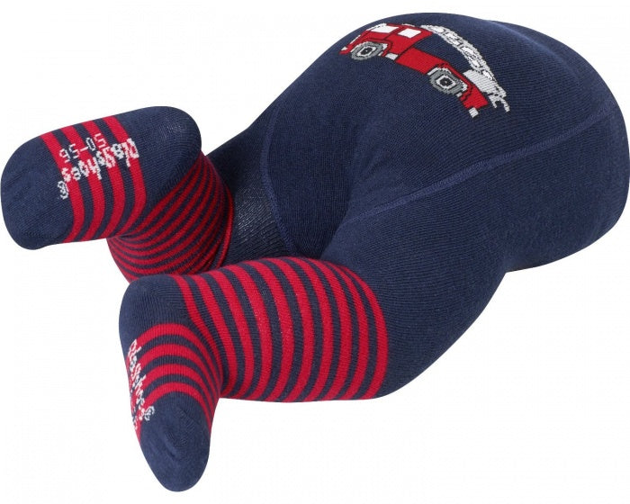 Playshoes Maillot brandweer meisjes katoen donkerblauw maat 62/68