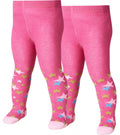 maillot sterren meisjes katoen roze 2 stuks mt 98/104