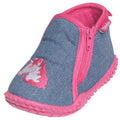 pantoffels eenhoorn meisjes blauw/roze maat 26/27