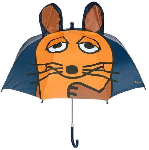 paraplu met oortjes junior 70 cm polyester navy