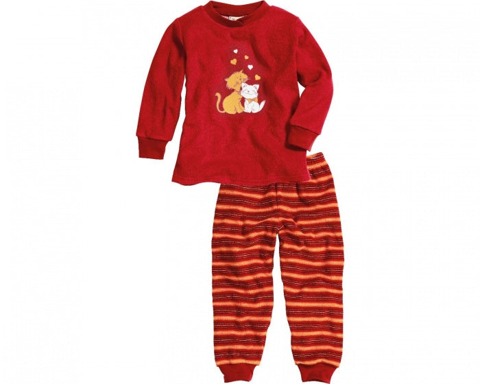 pyjama katten rood meisjes maat 86