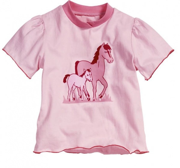 pyjama paarden korte mouw roze meisjes maat 80
