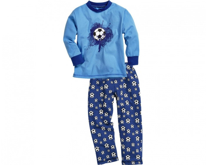 pyjama voetbal donkerblauw jongens maat 92