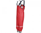 regenbroek met fleece rood junior maat 92