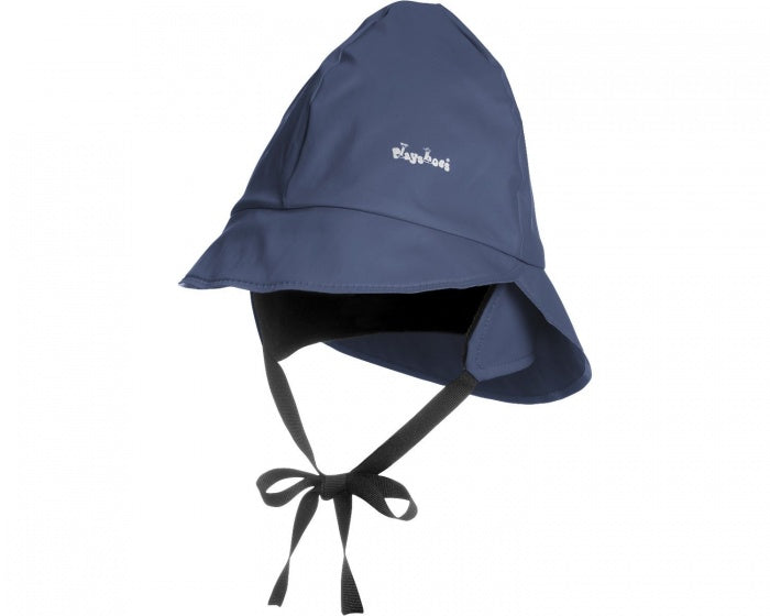 regenhoed met fleecevoering junior navy 51 cm