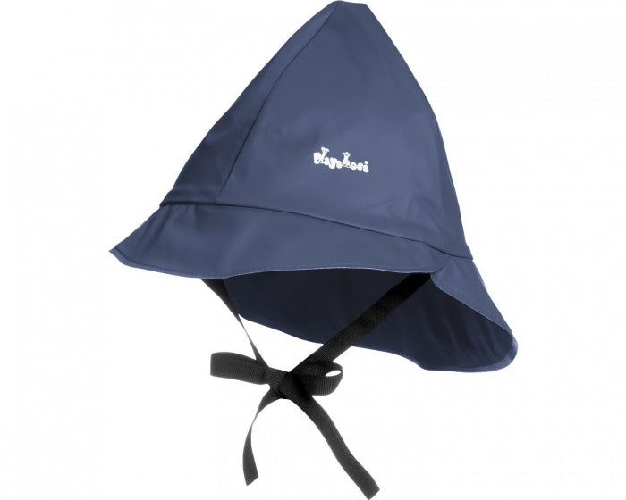 regenhoed met katoenvoering junior navy 49 cm