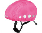 regenhoes fietshelm polyester roze maat S