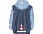 regenjas graafmachine blauw junior maat 80