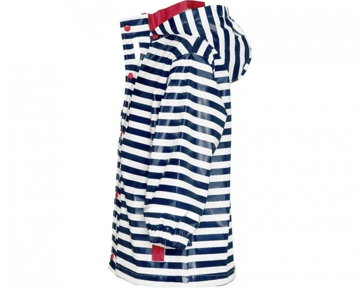 regenjas Maritiem navy/wit junior maat 92