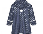 regenjas met stippen navy junior maat 140