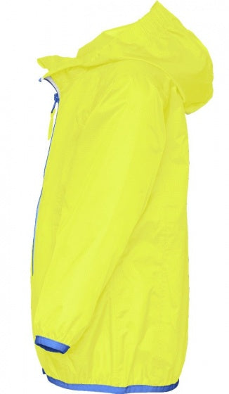 regenjas opvouwbaar neon-geel junior maat 98