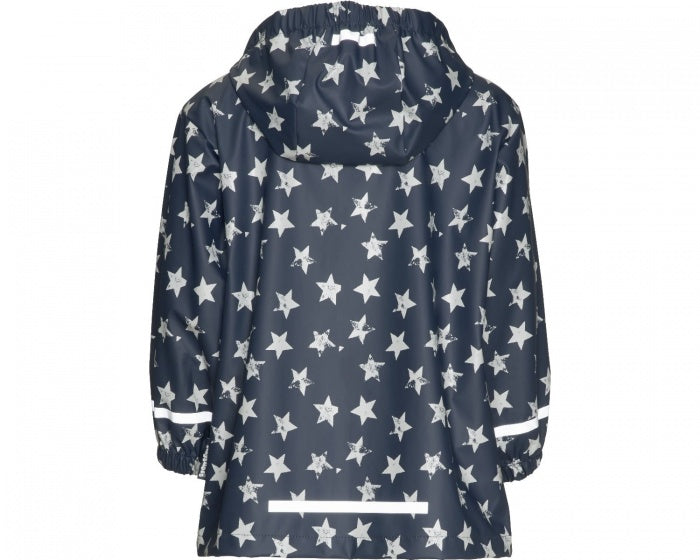 regenjas sterretjes navy junior maat 116