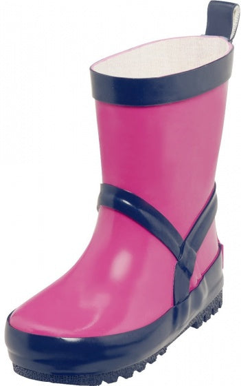 regenlaarzen fuchsia/marineblauw maat 22/23