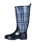 regenlaarzen geruit rubber dames blauw maat 37