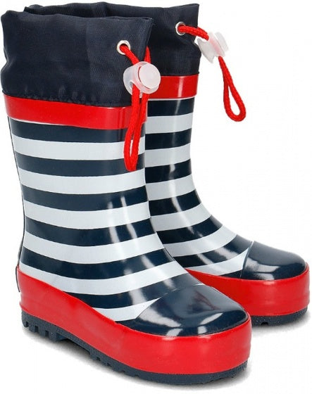 regenlaarzen gestreept maat 30/31 marineblauw