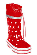 regenlaarzen stippen maat 34/35 rood