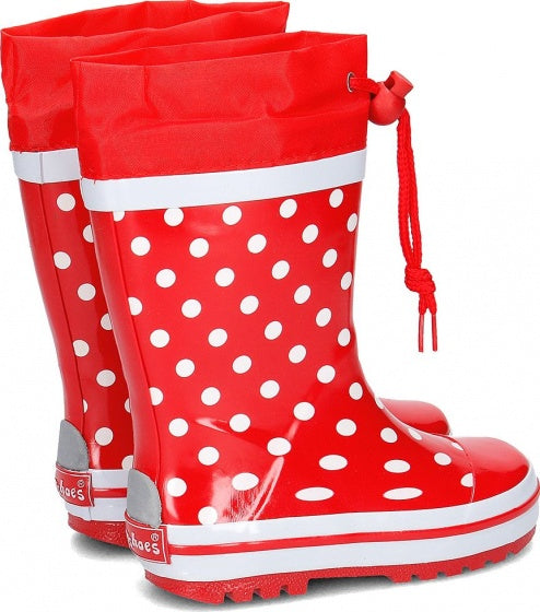 regenlaarzen stippen maat 30/31 rood
