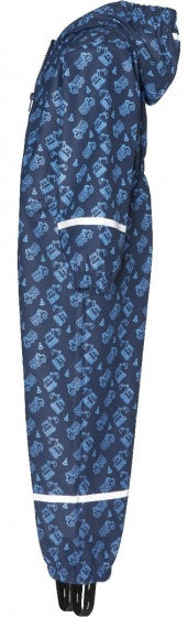regenoveral Bouwplaats jongens blauw maat 80