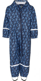regenoveral Bouwplaats jongens blauw maat 80