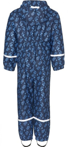 regenoveral Bouwplaats jongens blauw maat 80