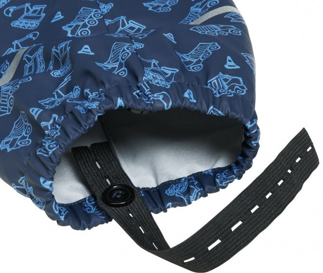 regenoveral Bouwplaats jongens blauw maat 80
