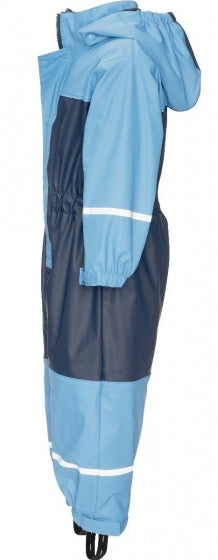regenoveral fleecevoering jongens blauw maat 104