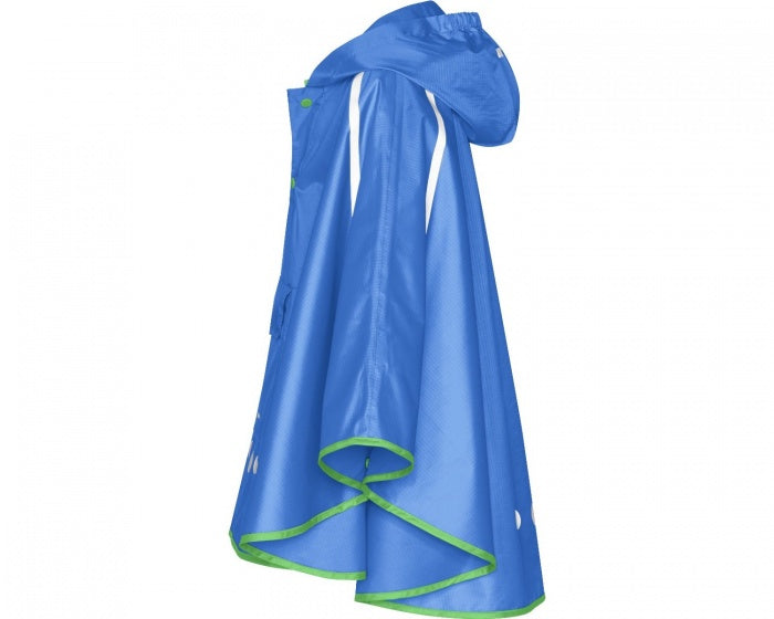 regenponcho opvouwbaar blauw junior maat M