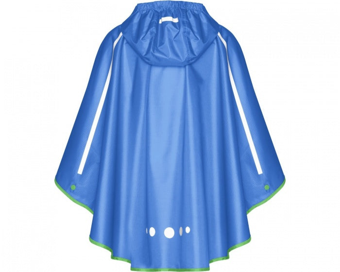 regenponcho opvouwbaar blauw junior maat M