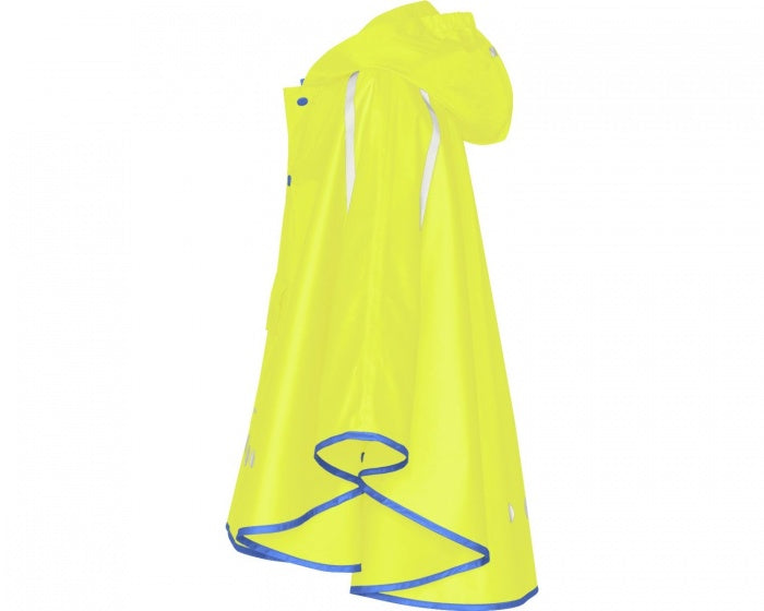 regenponcho opvouwbaar neon-geel junior maat L