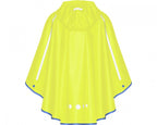 regenponcho opvouwbaar neon-geel junior maat L