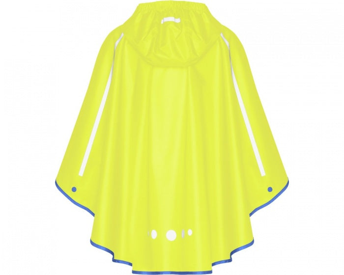 regenponcho opvouwbaar neon-geel junior maat XL