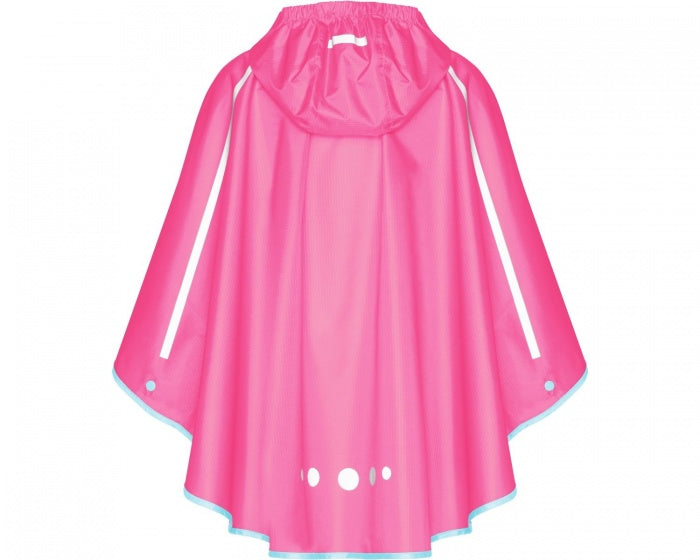 regenponcho opvouwbaar roze junior maat XL
