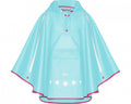regenponcho opvouwbaar turquoise junior maat S