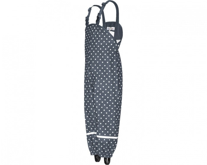 regentuinbroek gestippeld blauw/wit maat 80