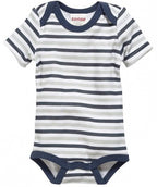 Playshoes Romper Sterren korte mouw blauw/beige 2 stuks mt 50/56