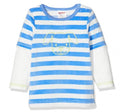 Playshoes Trui velours junior blauw mt 56