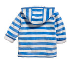 Schnizler vest/jack velours junior blauw mt 68