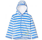 Playshoes Vest/jack velours junior blauw mt 74