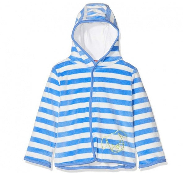 Playshoes Vest/jack velours junior blauw mt 74