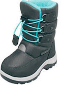 snowboots junior nylon grijs/turquoise maat 22/23