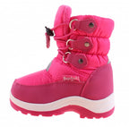 snowboots met koord junior roze maat 28/29